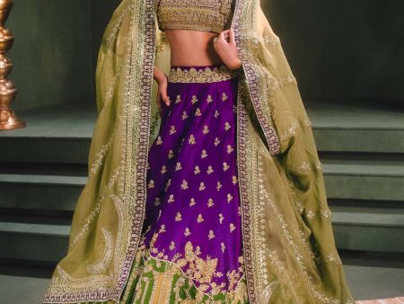 Jamun Fizz Lehenga For Cheap