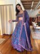 BLUE PURPLE DIGITAL PRINT LEHENGA SET - Ready To Ship Fashion