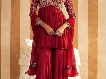 Qasida Short Anarkali Set Hot on Sale