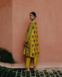 Sunflower yellow kalidar kurta Discount