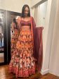 BRICK RED AND ORANGE DIGITAL PRINT LEHENGA SET - Ready To Ship Discount