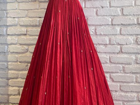 Red Marodi work gown Cheap