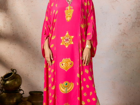 Pink Trinkets Kaftan For Cheap