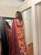 BRICK RED AND ORANGE DIGITAL PRINT LEHENGA SET - Ready To Ship Discount