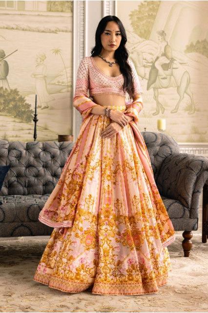 GAIA PRINTED LEHENGA SET For Discount