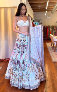 SELENE PRINTED LEHENGA SET - Ready To Ship Cheap