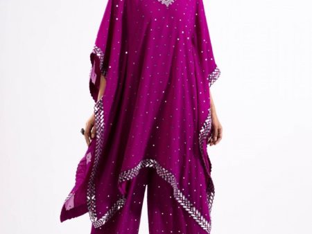 Pop Wine Kaftan Set on Sale