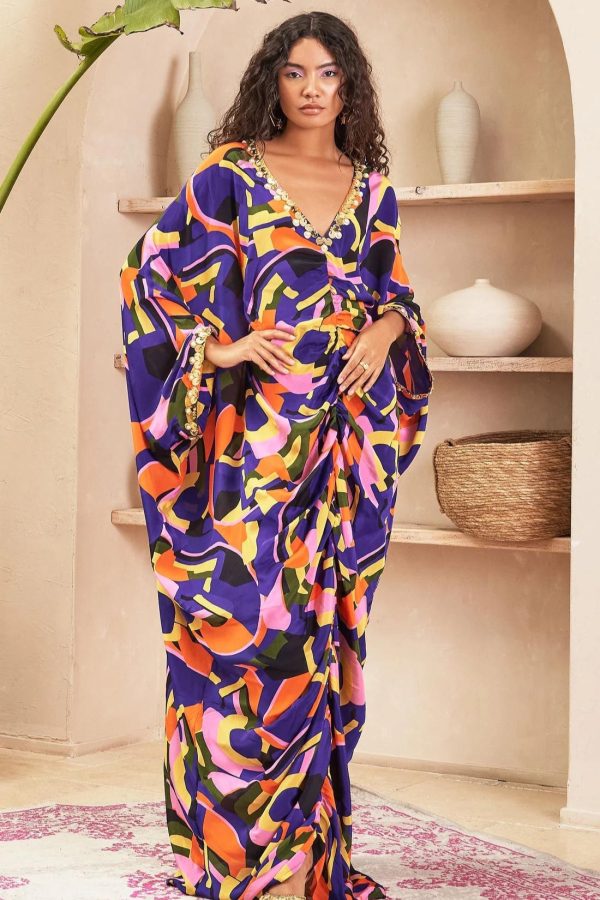 LIZA - MULTI COLOUR KAFTAN Supply