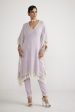 Powder Lilac Chandelier Pearl Drop Kaftan Set Online Hot Sale