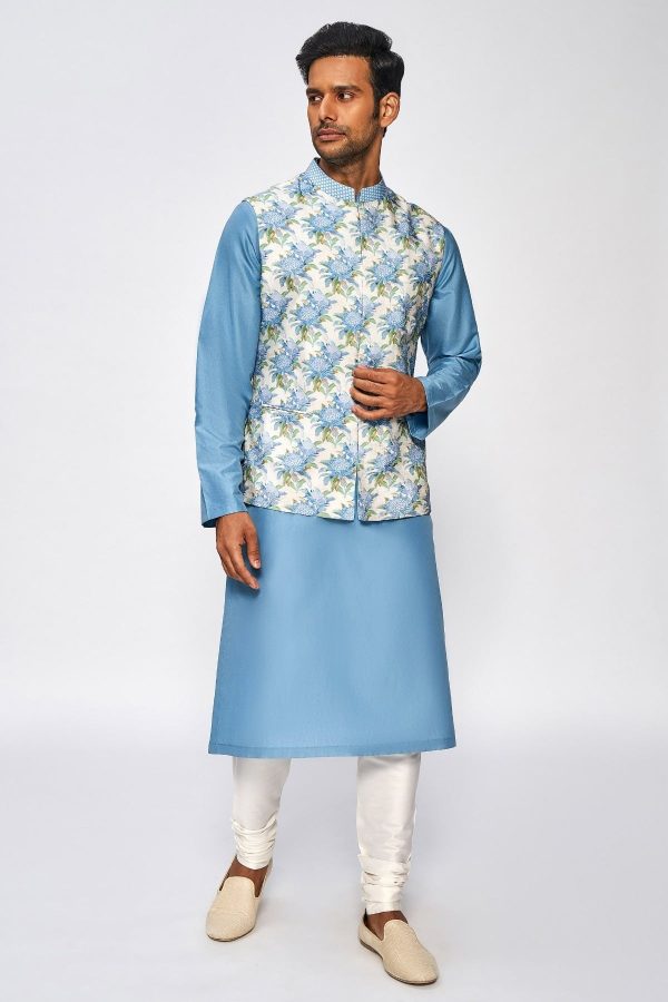 ARMAAN BANDI - POWDER BLUE For Sale