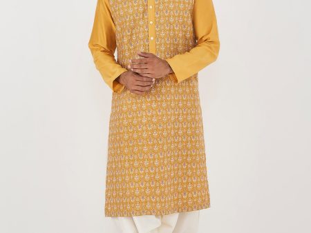 AMIL KURTA - MUSTARD Online Sale