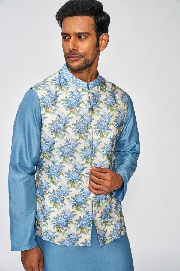 ARMAAN BANDI - POWDER BLUE For Sale