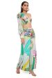 TROPICAL PRINT CREPE ONE SHOULDER TOP WITH PALAZZO Online Sale