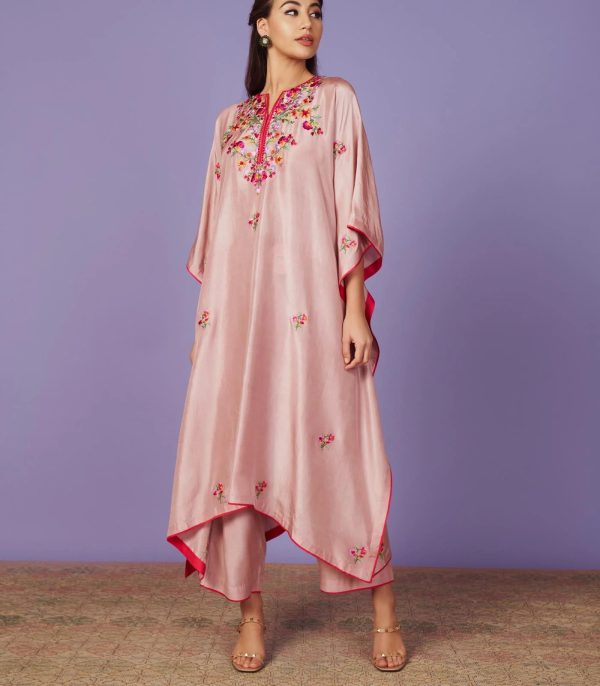 MULTI THREAD WORK KAFTAN SET Fashion