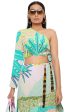 TROPICAL PRINT CREPE ONE SHOULDER TOP AND SKIRT Online