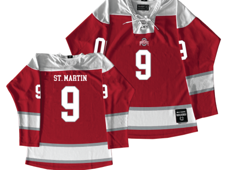 Ohio State Women s Ice Hockey Red Jersey  - Josie St. Martin For Cheap