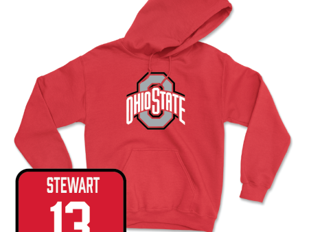 Red Men s Basketball Team Hoodie  - Sean Stewart on Sale