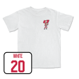 Men s Basketball White Brutus Comfort Colors Tee  - Colin White Hot on Sale