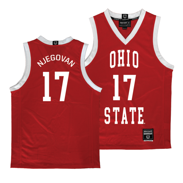 Ohio State Men s Red Basketball Jersey  - Ivan Njegovan Online Sale