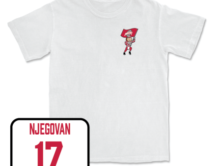 Men s Basketball White Brutus Comfort Colors Tee  - Ivan Njegovan Cheap