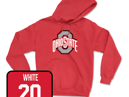 Red Men s Basketball Team Hoodie  - Colin White Online now