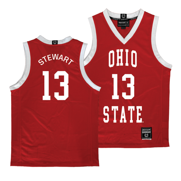 Ohio State Men s Red Basketball Jersey  - Sean Stewart Sale