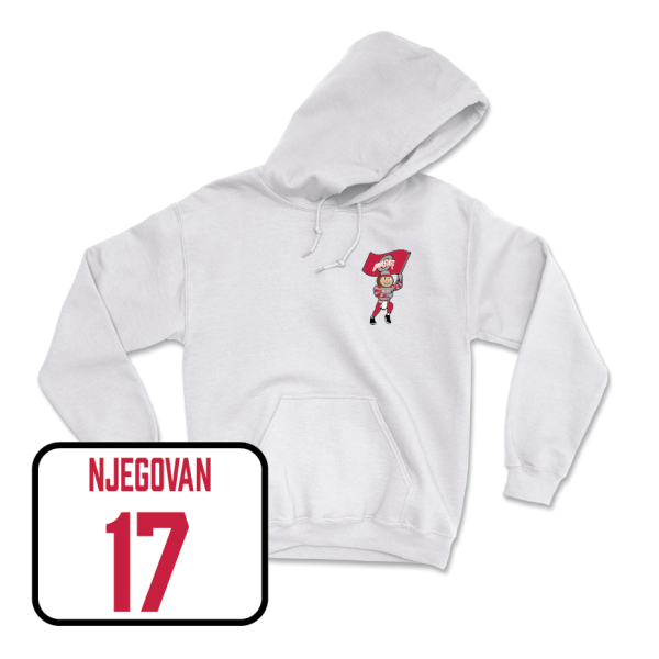 Men s Basketball White Brutus Hoodie  - Ivan Njegovan Online Sale