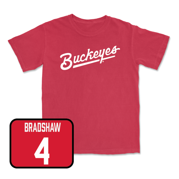 Red Men s Basketball Script Tee - Aaron Bradshaw Supply